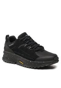 skechers - Skechers Sneakersy Road Sector 237219/BBK Czarny. Kolor: czarny. Materiał: skóra, nubuk #4