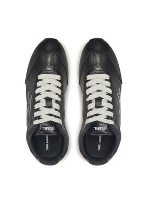 Karl Lagerfeld - KARL LAGERFELD Sneakersy Venus KL65911A Czarny. Kolor: czarny. Materiał: skóra