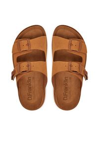 D.Franklin Klapki DFSH407001 Brązowy. Kolor: brązowy. Materiał: zamsz, skóra #3