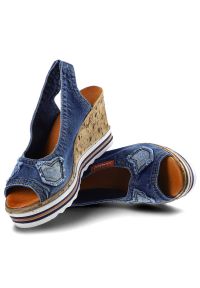 Lanqier - Sandały LANQIER 44C0246 Jeans. Materiał: jeans. Sezon: lato #6