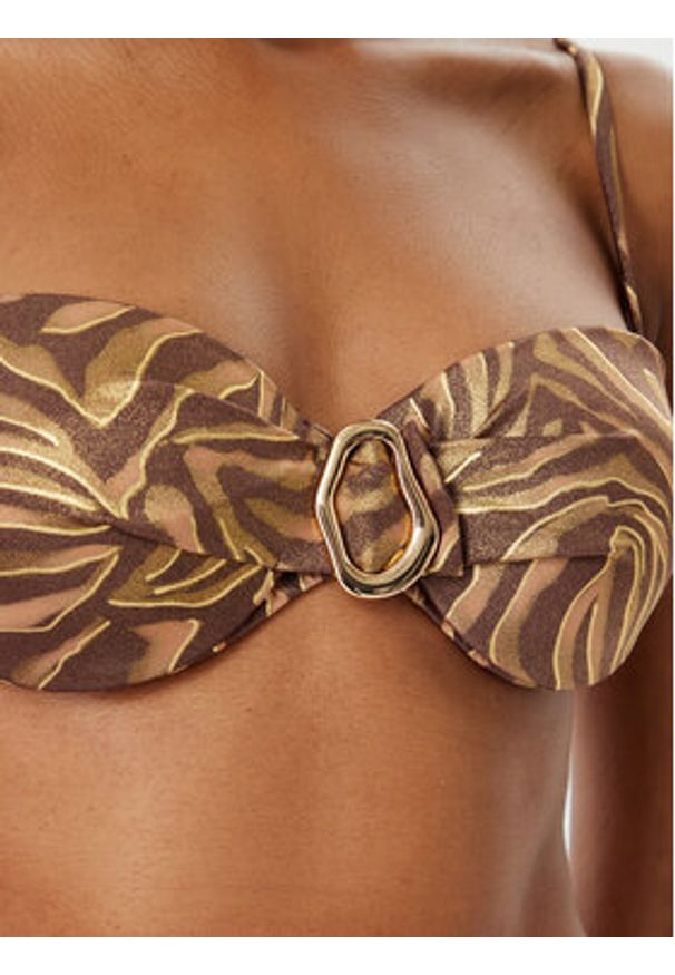SELMARK - Selmark Góra od bikini BN716 Brązowy. Kolor: brązowy. Materiał: syntetyk