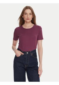 United Colors of Benetton - United Colors Of Benetton T-Shirt 3GA2E16A0 Fioletowy Regular Fit. Kolor: fioletowy. Materiał: bawełna