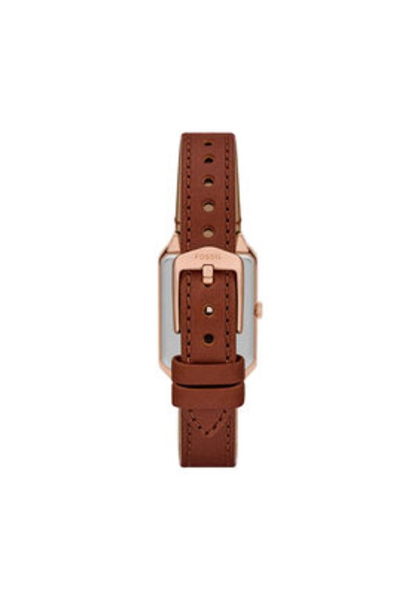 Fossil Zegarek ES5377SET Brązowy. Kolor: brązowy