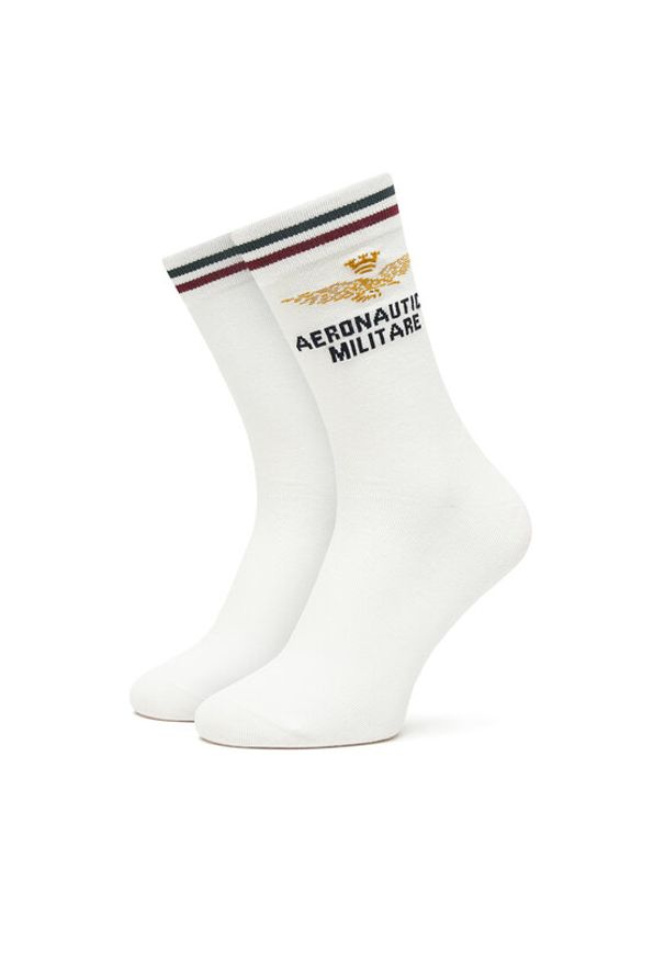 Aeronautica Militare Skarpety Wysokie Męskie 252CZ0012UL00499 Biały. Kolor: biały. Materiał: materiał, bawełna