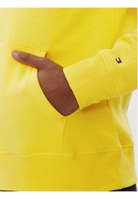 TOMMY HILFIGER - Tommy Hilfiger Bluza Logo MW0MW11599 Żółty Regular Fit. Kolor: żółty. Materiał: bawełna #4