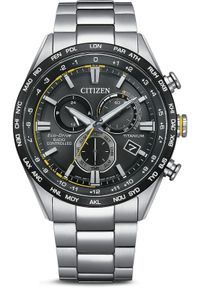 CITIZEN - Zegarek Citizen Męski Zegarek CB5947-80E Czarny sportowy synchronizator. Kolor: czarny. Styl: sportowy #1