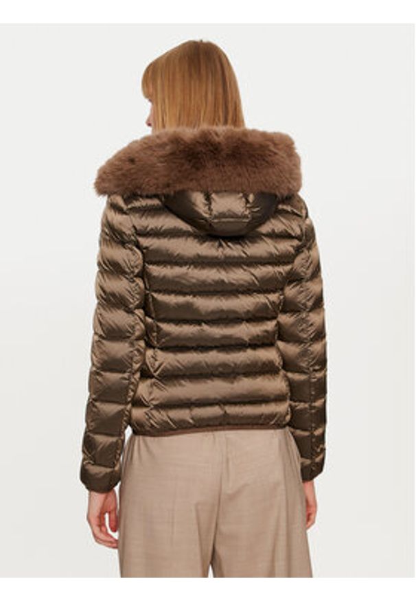 Colmar Kurtka puchowa 2286E 2YO Brązowy Slim Fit. Kolor: brązowy. Materiał: syntetyk