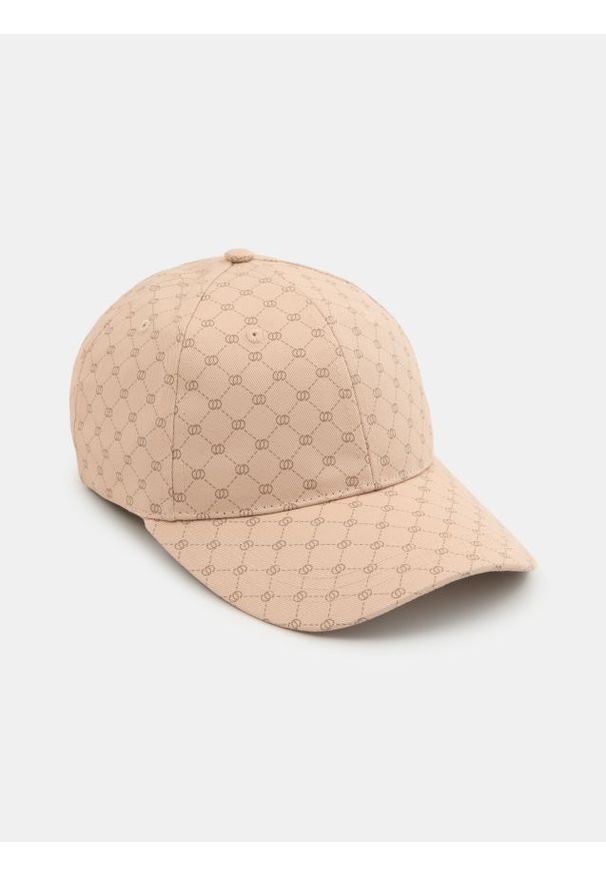 Sinsay - Czapka z daszkiem - beżowy. Kolor: beżowy