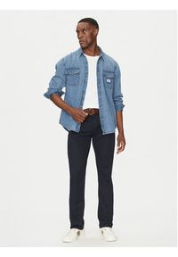 Guess Jeans Koszula jeansowa M4YH56 D5EI2 Granatowy Regular Fit. Kolor: niebieski. Materiał: bawełna