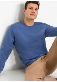 bonprix - Bluza dresowa. Kolor: niebieski. Materiał: dzianina, dresówka. Styl: sportowy #3