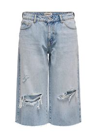only - ONLY Szorty jeansowe Cobain 15349183 Niebieski Loose Fit. Kolor: niebieski. Materiał: bawełna #2