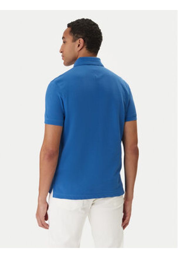 TOMMY HILFIGER - Tommy Hilfiger Polo 1985 MW0MW17770 Niebieski Regular Fit. Typ kołnierza: polo. Kolor: niebieski. Materiał: bawełna