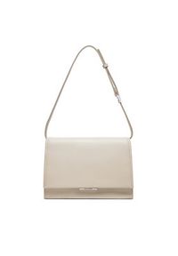 Calvin Klein Torebka Ck Linear Shoulder Bag K60K612158 Beżowy. Kolor: beżowy. Materiał: skórzane #6