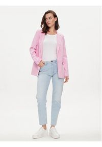 Vero Moda Marynarka Carmen 10287190 Różowy Boxy Fit. Typ kołnierza: typu carmen. Kolor: różowy. Materiał: wiskoza #3