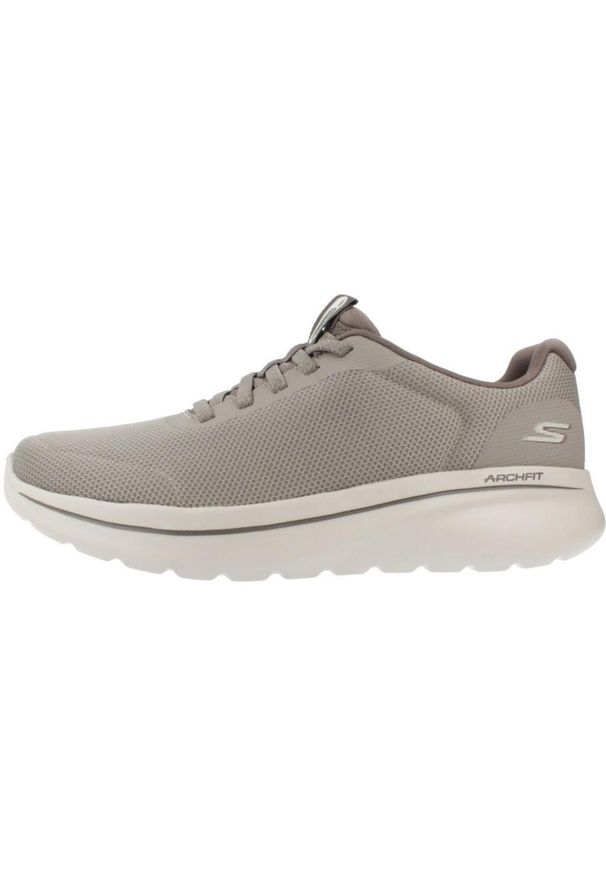 skechers - Kapcie SKECHERS GO WALK ARCH FIT N-JOY - CULLMAN Szary. Kolor: szary. Materiał: syntetyk, tkanina. Model: Skechers Sport. Sport: turystyka piesza