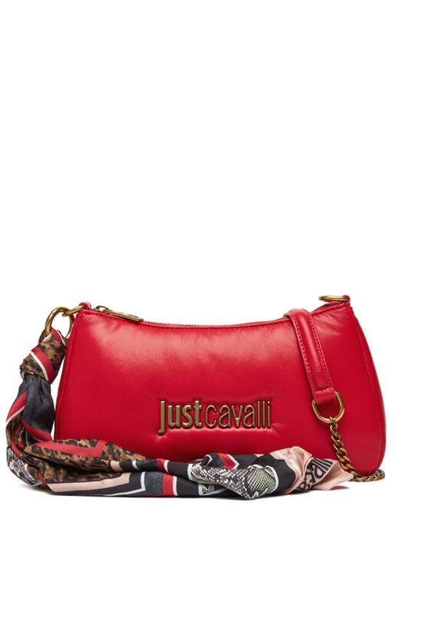 Just Cavalli Torebka 79RA4BD7 ZS748 Czerwony. Kolor: czerwony. Materiał: skórzane