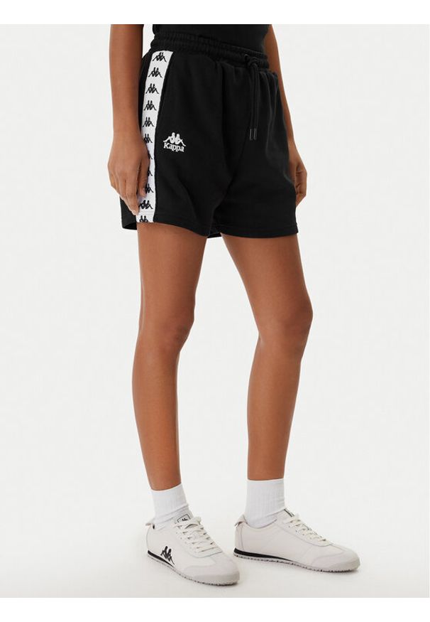 Kappa Szorty sportowe Banda Ivissa 361R6NW Czarny Regular Fit. Kolor: czarny. Materiał: bawełna