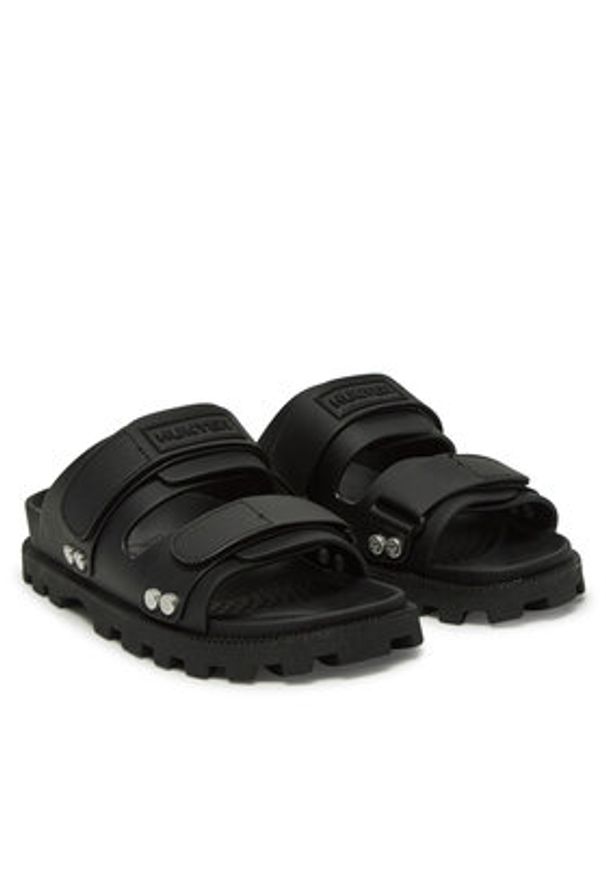 Hunter Klapki HFRU0004251 Czarny. Kolor: czarny. Materiał: syntetyk