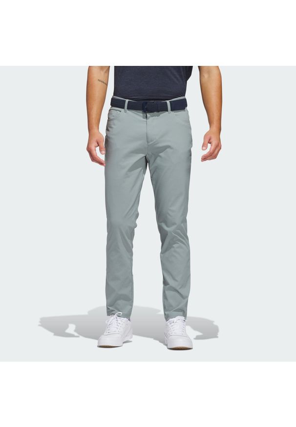 Adidas - Spodnie Ultimate365 5-Pocket. Kolor: zielony. Materiał: materiał. Sport: golf