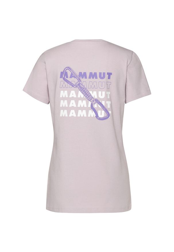 Koszulka bawełniana damska Mammut Massone T-Shirt Quickdraw. Kolor: brązowy. Materiał: bawełna