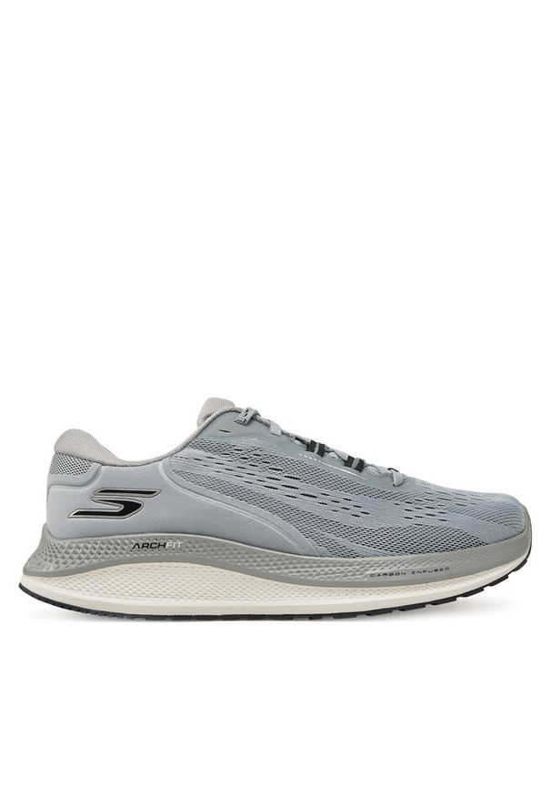 skechers - Buty do biegania Skechers. Kolor: szary. Sport: bieganie