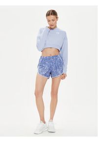 Under Armour Szorty sportowe Ua Fly By Printed Short 1382439-539 Niebieski Loose Fit. Kolor: niebieski. Materiał: syntetyk #5