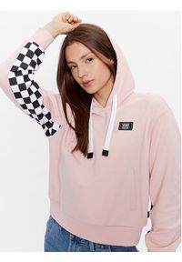 Vans Bluza Boom Boom Check It Hoodie VN00045D Różowy Regular Fit. Kolor: różowy. Materiał: bawełna #4