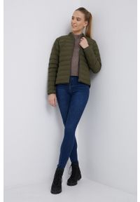 Helly Hansen kurtka damska kolor brązowy przejściowa. Kolor: zielony. Materiał: włókno, materiał #4