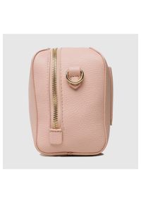 Valentino by Mario Valentino - VALENTINO Pojemna różowa torebka na regulowanym pasku pattie haversack. Kolor: różowy. Materiał: z tłoczeniem