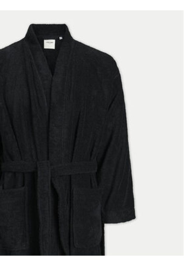 Jack & Jones Szlafrok 12243624 Czarny. Kolor: czarny. Materiał: bawełna