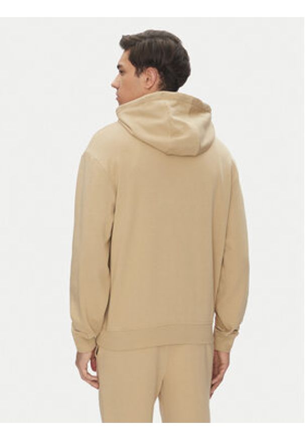 Hugo - HUGO Dres Dapodayote 50492581 Beżowy Relaxed Fit. Kolor: beżowy. Materiał: bawełna