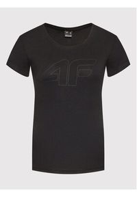4f - 4F T-Shirt H4L22-TSD353 Czarny Regular Fit. Kolor: czarny. Materiał: bawełna #5
