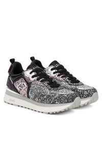 Liu Jo Sneakersy Maxi Wonder Glitter 01 BF5009 TX007 Srebrny. Kolor: srebrny #3