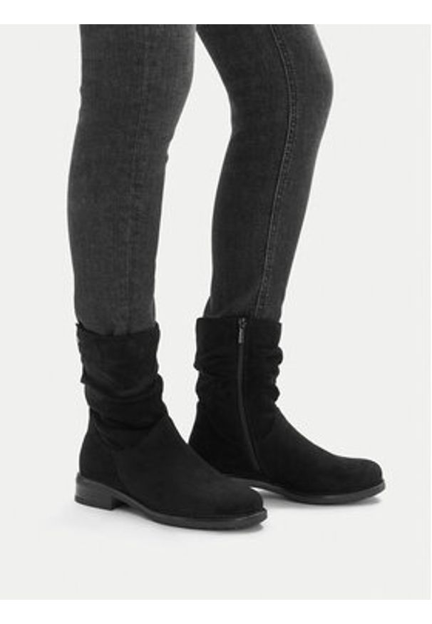 Lasocki Botki CEO-WBN-SOFIA-10 Czarny. Kolor: czarny. Materiał: materiał