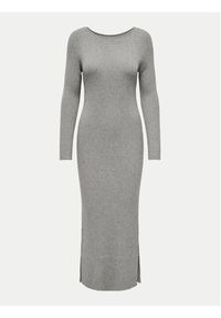 only - ONLY Sukienka dzianinowa Katia 15324649 Szary Slim Fit. Kolor: szary. Materiał: wiskoza, syntetyk #6