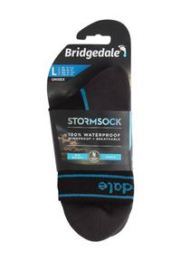BRIDGEDALE - Wodoszczelne skarpety Bridgedale StormSock Mid Ankle - black/blue. Kolor: wielokolorowy, czarny, niebieski, szary