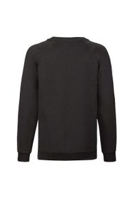 FRUIT OF THE LOOM - Bluza Dziecięca Classic Raglan. Kolor: czarny. Długość rękawa: raglanowy rękaw