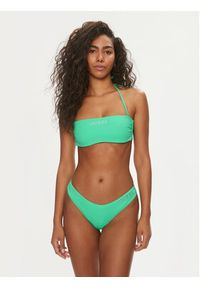 Guess Dół od bikini E4GO02 LY00K Zielony. Kolor: zielony. Materiał: syntetyk