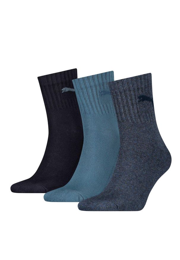 Skarpety Puma Short Crew 3Pack Unisex. Kolor: wielokolorowy, czarny, niebieski, szary
