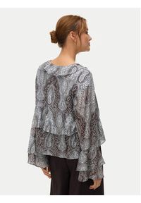 Vero Moda Bluzka Tara 10346962 Błękitny Regular Fit. Kolor: niebieski. Materiał: wiskoza #5