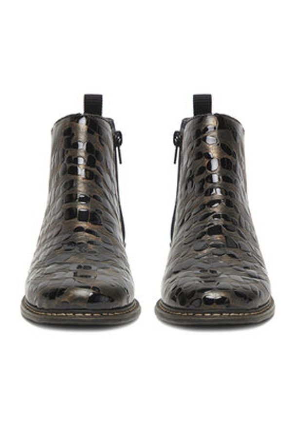 Rieker Botki CEO-Z4965-90 Czarny. Kolor: czarny. Materiał: skóra