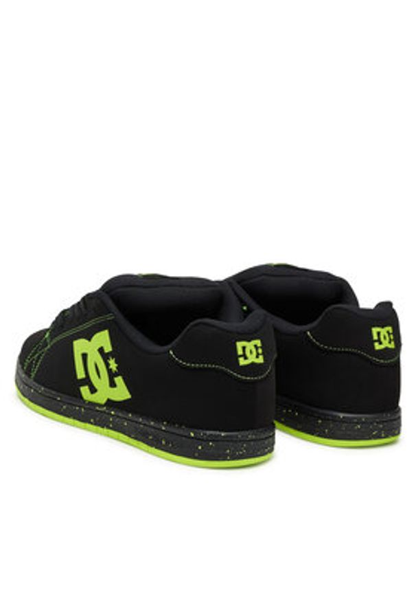 DC Shoes Sneakersy GAVELER ADYS100536-BL4 Czarny. Kolor: czarny. Materiał: skóra, nubuk
