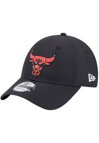 New Era - Czapka z daszkiem męska NBA 9FORTY Chicago Bulls Cap. Kolor: czarny. Materiał: poliester