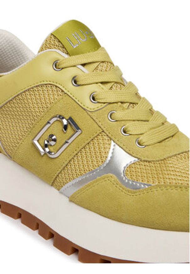 Liu Jo Sneakersy Amazing 43 Bis BA6031 PX027 Zielony. Kolor: zielony. Materiał: skóra, zamsz