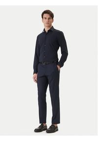 BOSS Koszula P-Hank 50555767 Granatowy Slim Fit. Kolor: niebieski. Materiał: syntetyk #4