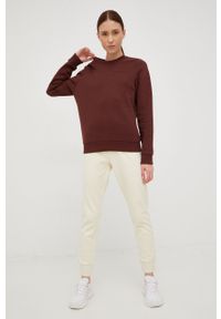 Peak Performance bluza damska kolor brązowy gładka. Kolor: brązowy. Wzór: gładki #2