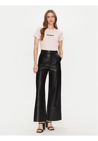 Guess Jeans T-Shirt W5RI54 J1314 Beżowy Regular Fit. Kolor: beżowy. Materiał: bawełna #4