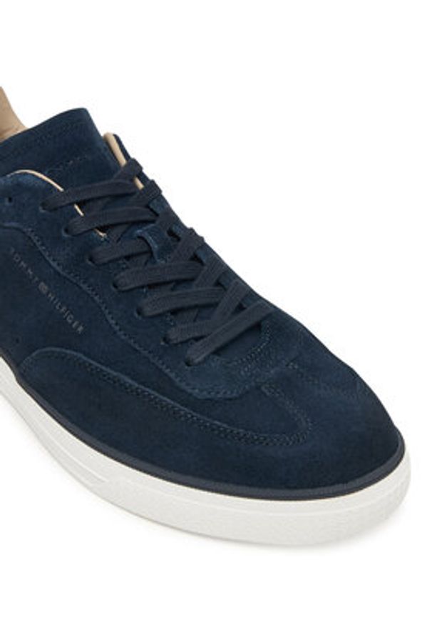 TOMMY HILFIGER - Tommy Hilfiger Sneakersy Lo Lux FM0FM05816 Granatowy. Kolor: niebieski. Materiał: zamsz, skóra