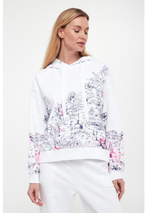 Twinset Milano - Bluza damska z kapturem TWINSET ACTITUDE. Typ kołnierza: kaptur