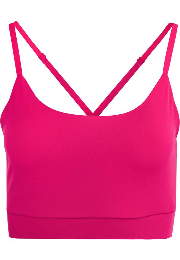 ZONE PERFECT - Ladies Yoga Top Fuchsia - Oddychający i elastyczny design. Kolor: wielokolorowy. Materiał: elastan, poliester